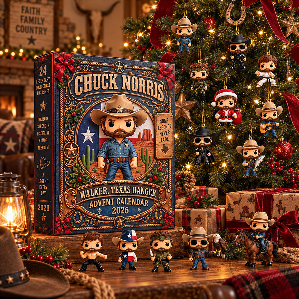 Chuck Norris Walker Texas Ranger 2026 Concept Fan Advent Calendar | Collectibles