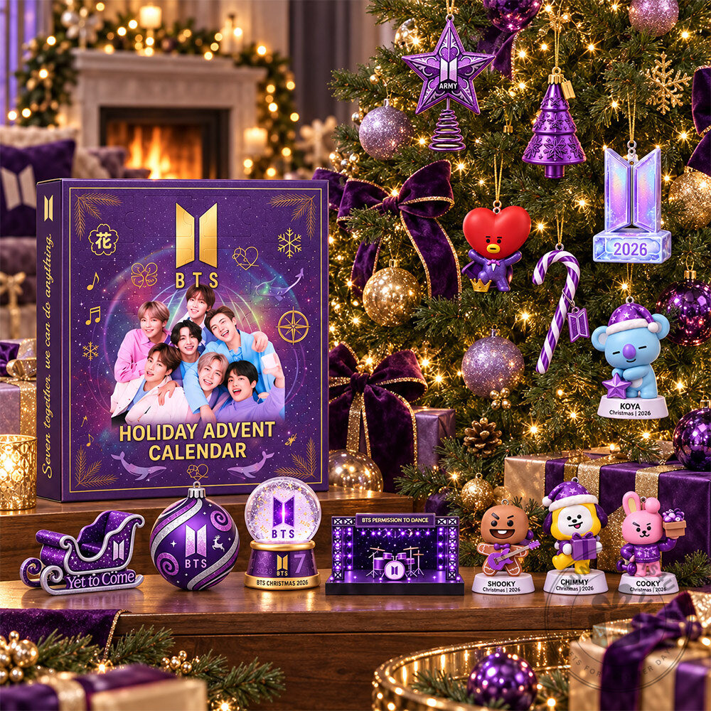 BTS Army Purple Christmas 2026 Concept Fan Advent Calendar | Collectibles