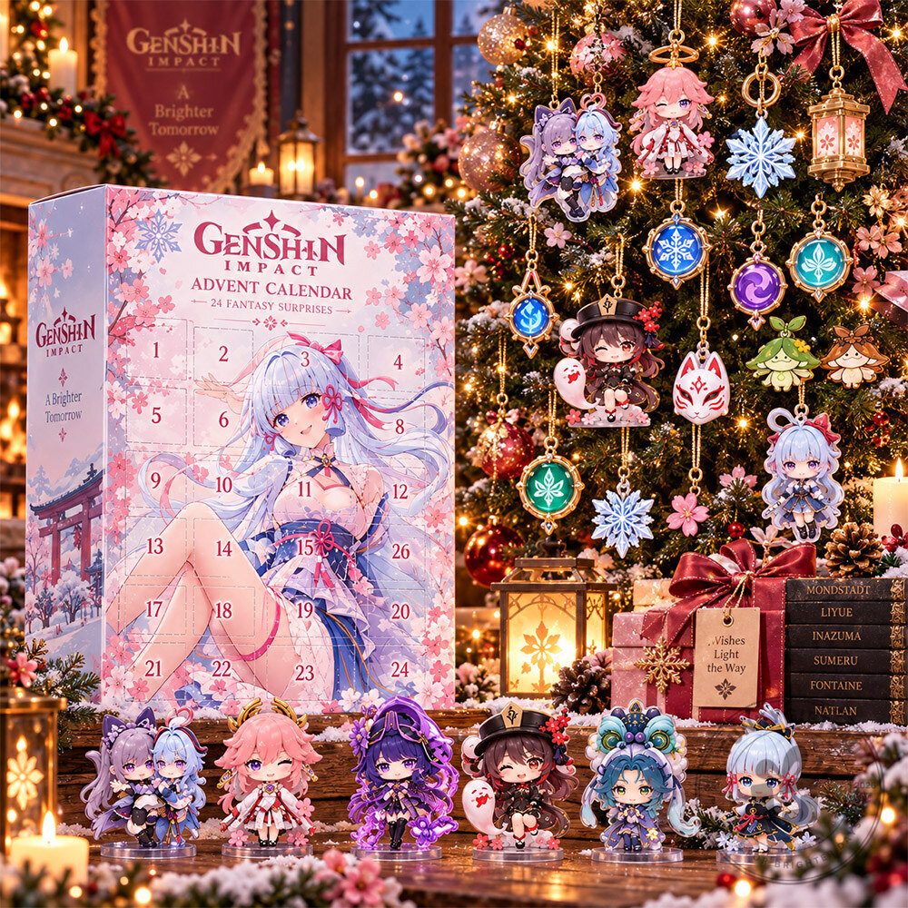 Genshin Impact Kamisato Ayaka 24 Fantasy Concept Fan Advent Calendar | Collectibles 2 Genshin Impact Kamisato Ayaka 24 Fantasy Concept Fan Advent Calendar | Collectibles