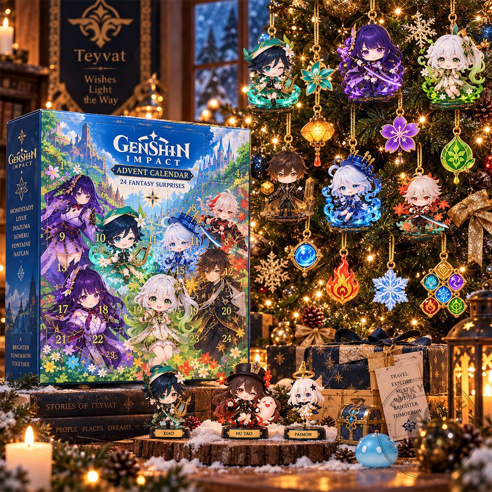 Genshin Impact Teyvat Characters 24 Concept Fan Advent Calendar | Collectibles