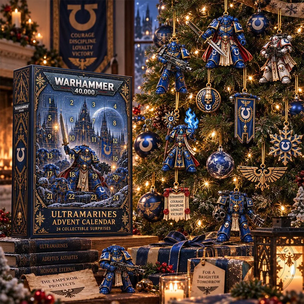 Warhammer 40000 Ultramarines 24 Collectible Concept Fan Advent Calendar | Collectibles