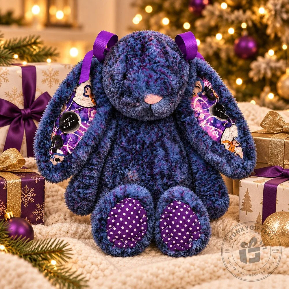 Purple Gothic Bunny Spooky Halloween Plush Toy | Collectibles