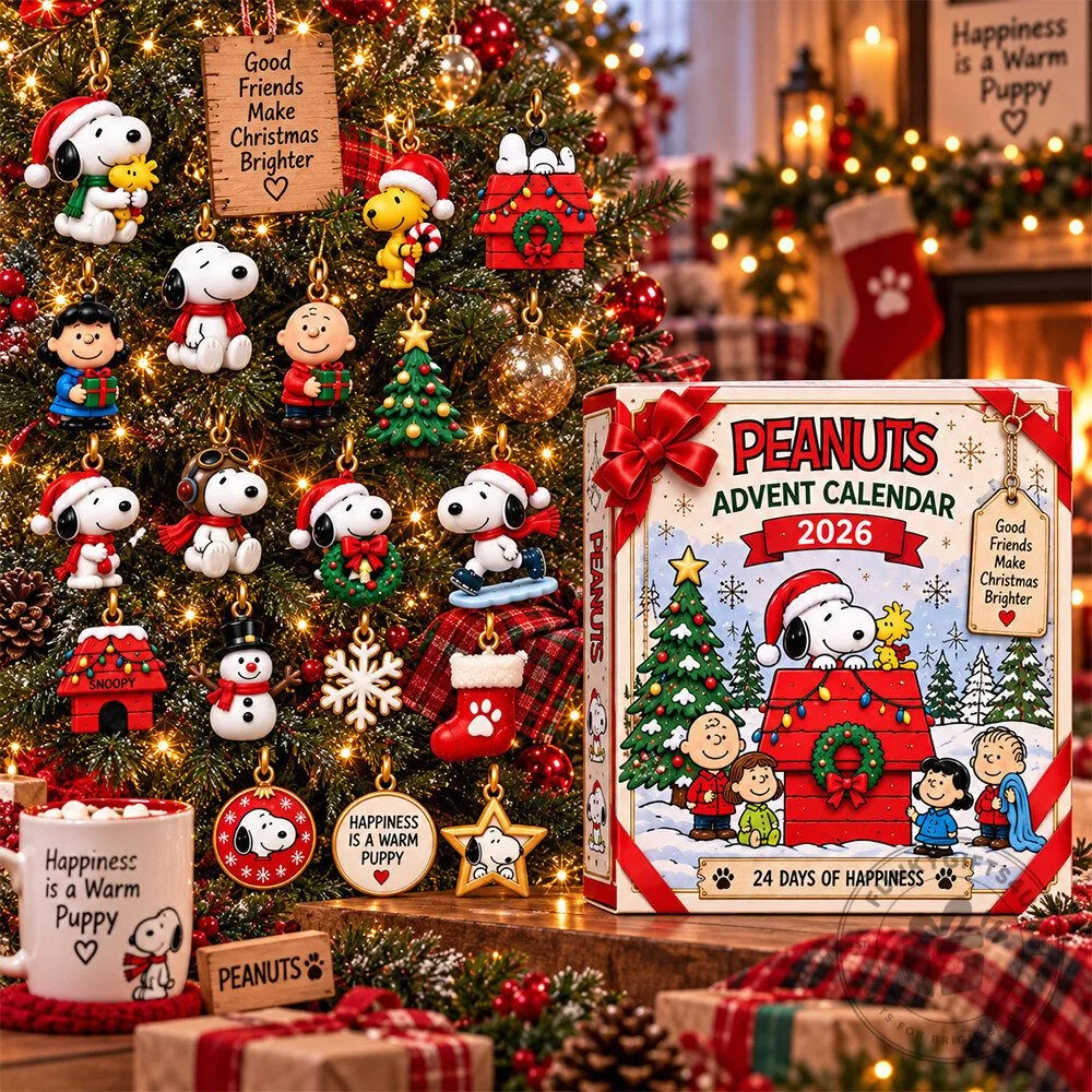 Peanuts Christmas 2026 24 Days Concept Fan Advent Calendar | Collectibles