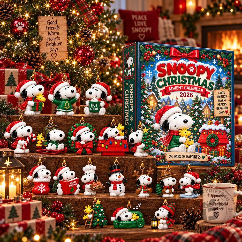 Snoopy Christmas 2026 24 Days Concept Fan Advent Calendar | Collectibles