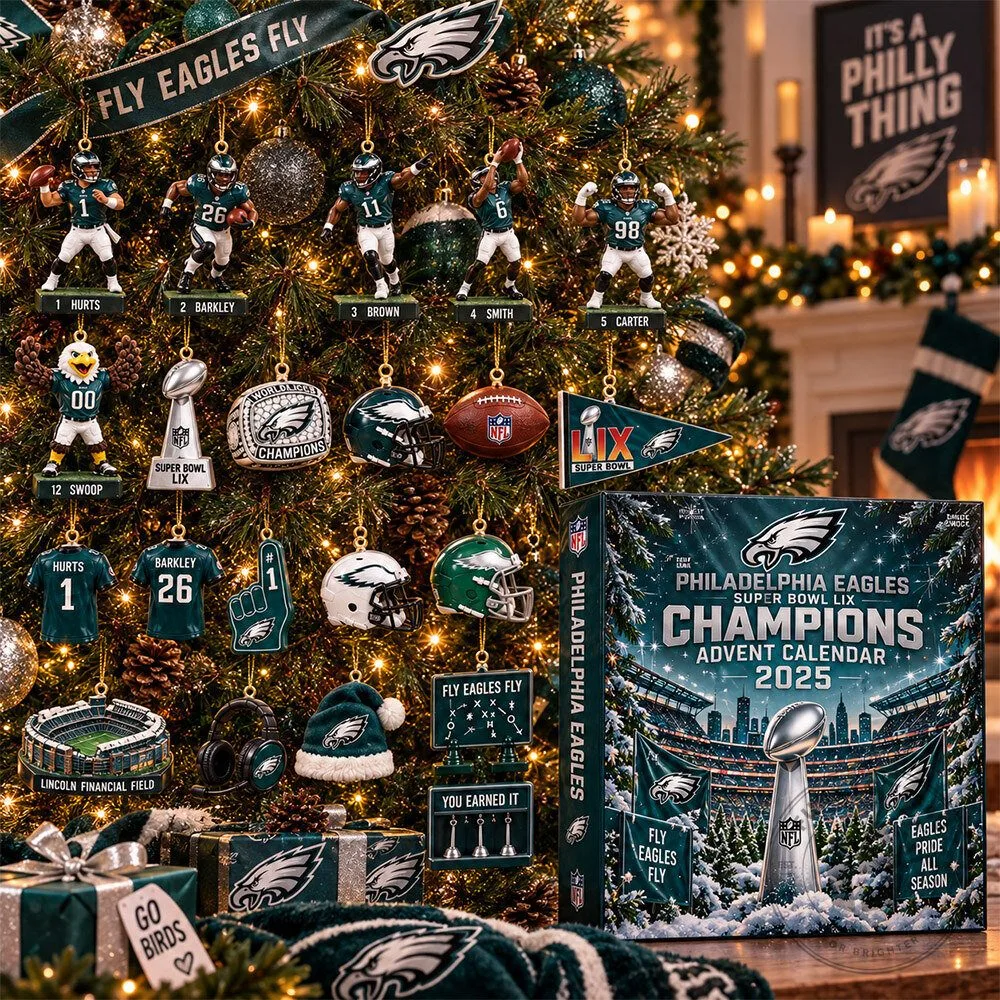 Philadelphia Eagles Super Bowl LIX Champions Concept Fan Advent Calendar | Collectibles