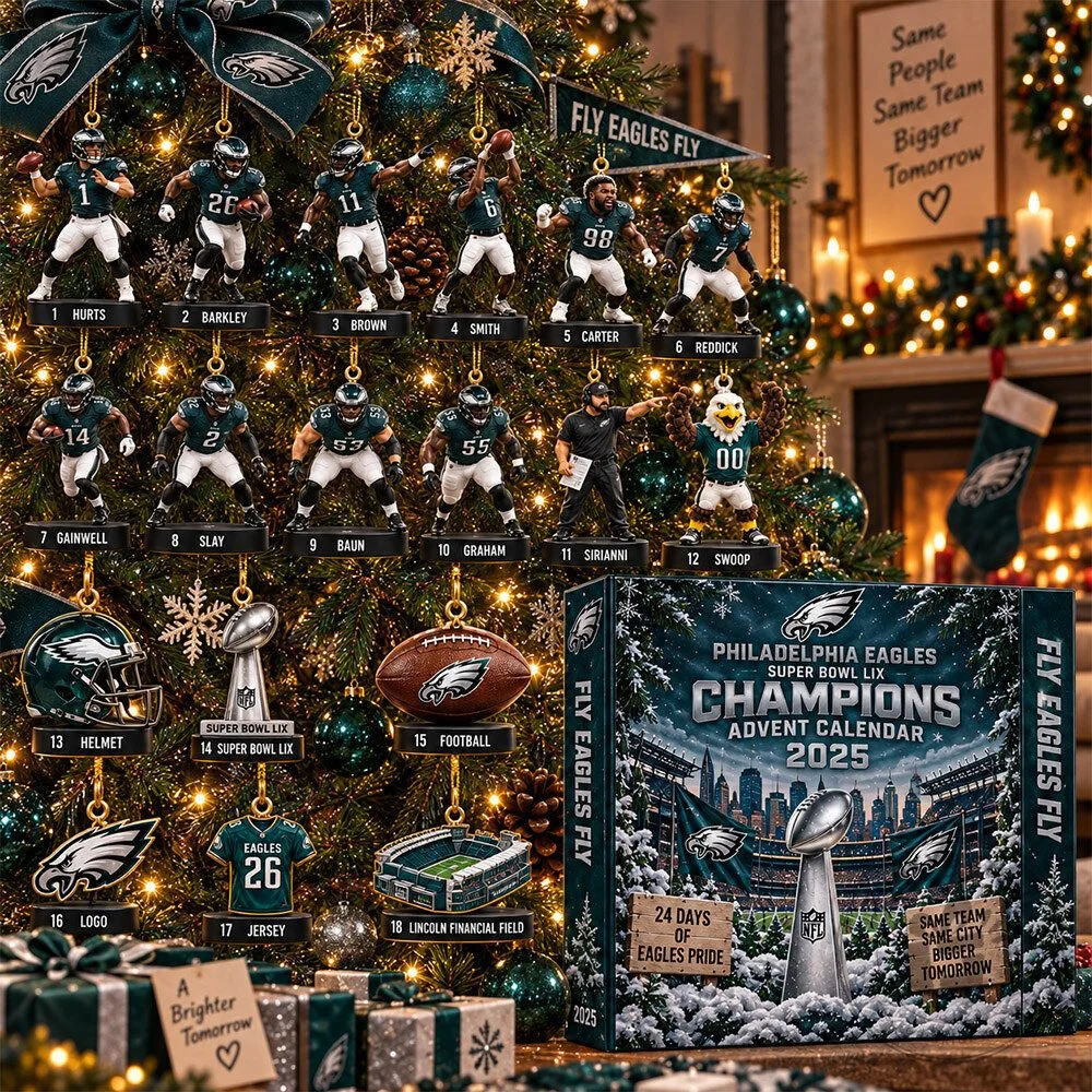 Philadelphia Eagles Super Bowl LIX Player Concept Fan Advent Calendar | Collectibles