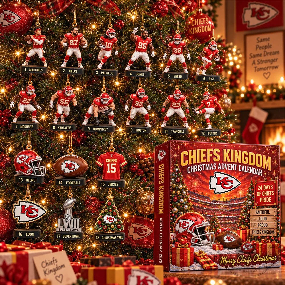 Kansas City Chiefs Chiefs Kingdom Concept Fan Advent Calendar | Collectibles