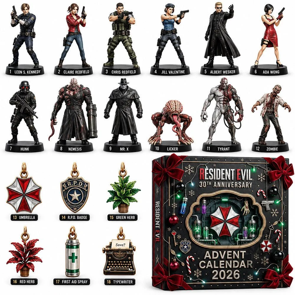 Resident Evil 30th Anniversary Concept Fan Advent Calendar 2026 | Collectibles 7 Resident Evil 30th Anniversary Concept Fan Advent Calendar 2026 | Collectibles