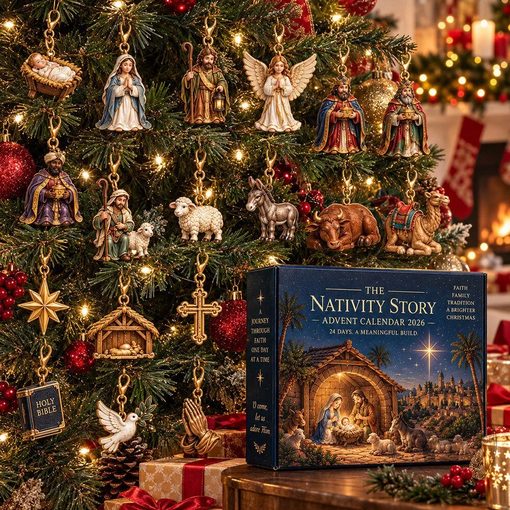 The Nativity Story 2026 Meaningful Build Keychain Advent Calendar | Collectibles