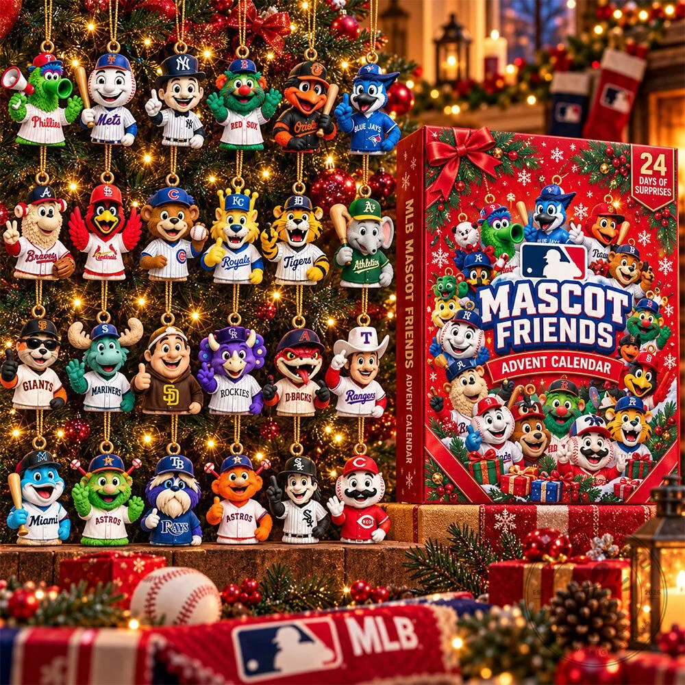 MLB Mascot Friends 24 Days of Surprises Concept Fan Advent Calendar | Collectibles