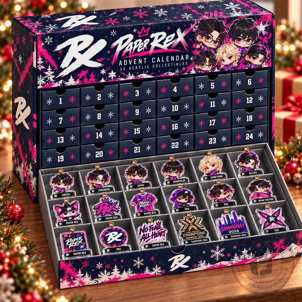 Paper Rex Valorant 24 Fan-Made Advent Calendar | Acrylic Collectibles