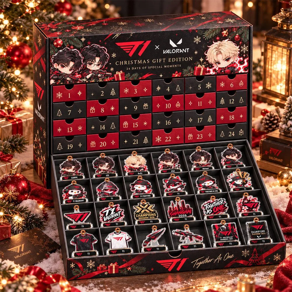 T1 Valorant Christmas 24 Fan-Made Advent Calendar | Acrylic Collectibles