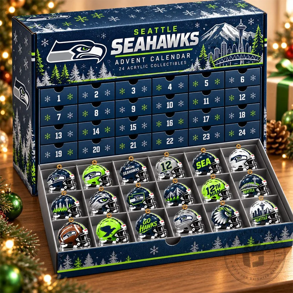Seattle Seahawks 24 Fan-Made Advent Calendar | Acrylic Collectibles