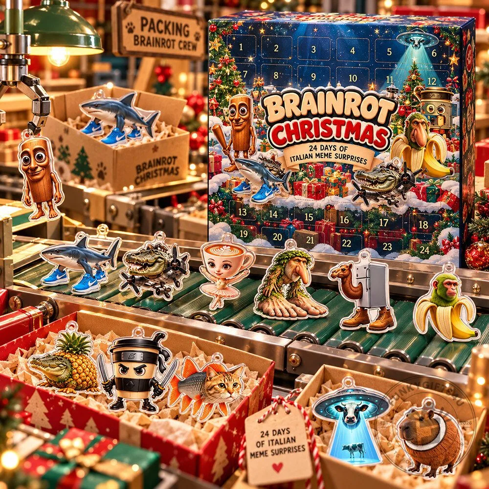 Brainrot Christmas 24 Italian Meme Fan-Made Advent Calendar | Acrylic Collectibles