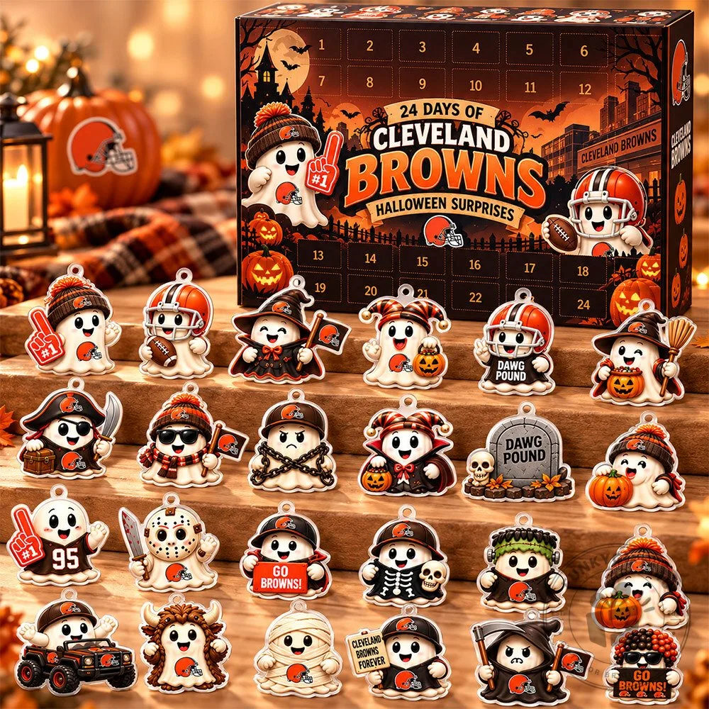 Cleveland Browns 24 Halloween Surprises Fan-Made Advent Calendar | Collectibles