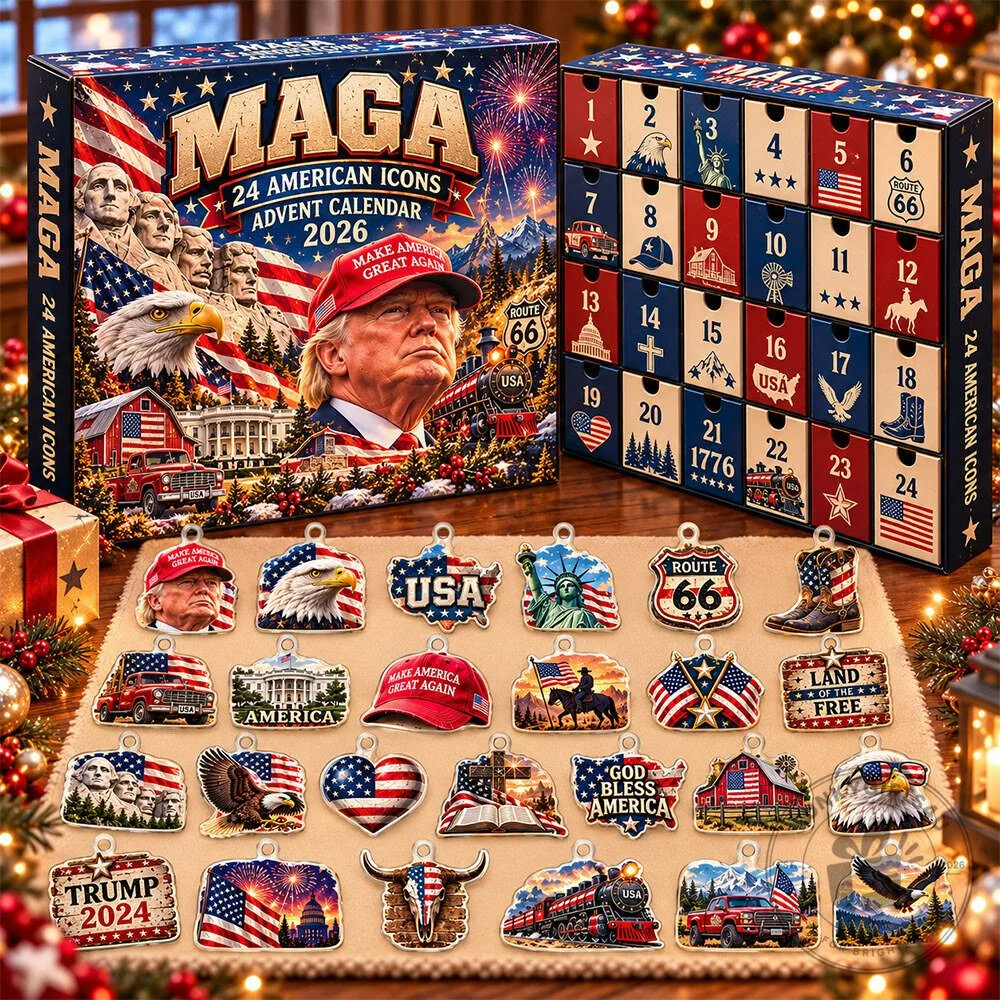MAGA 2026 24 American Icons Acrylic Advent Calendar | Collectibles