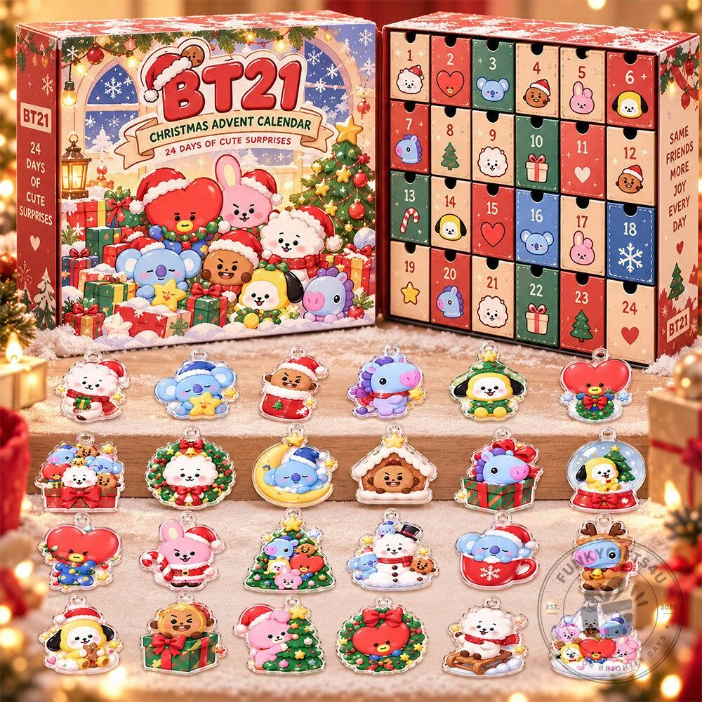 BT21 Christmas Cute Surprises Acrylic Advent Calendar | Collectibles