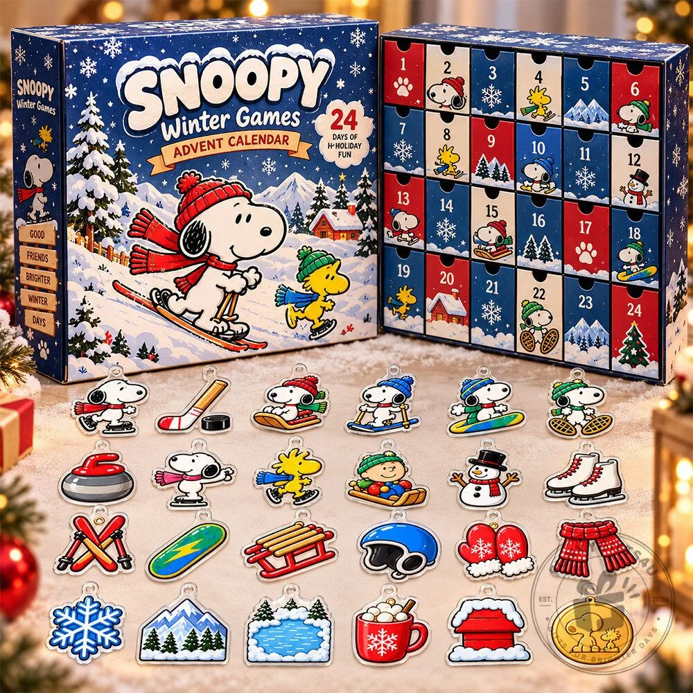 Snoopy Winter Games Sports Acrylic Advent Calendar | Collectibles