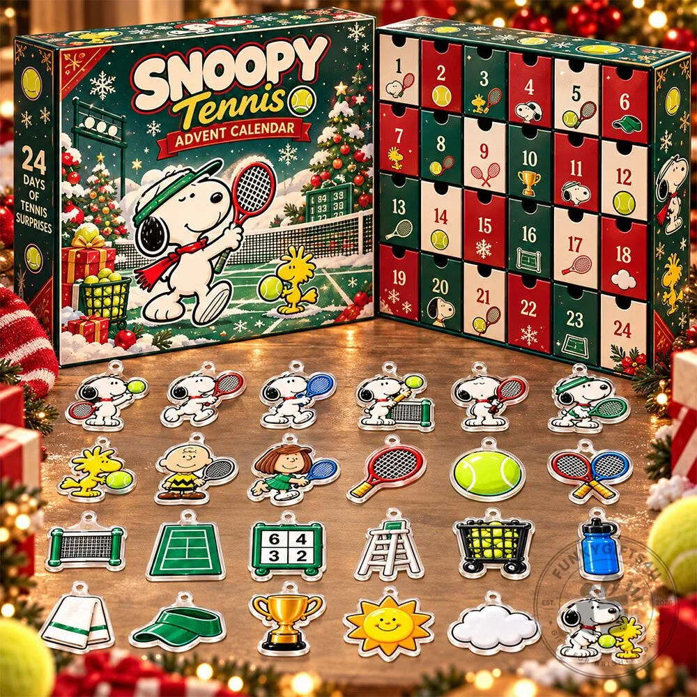 Snoopy Tennis Fun Acrylic Advent Calendar | Collectibles