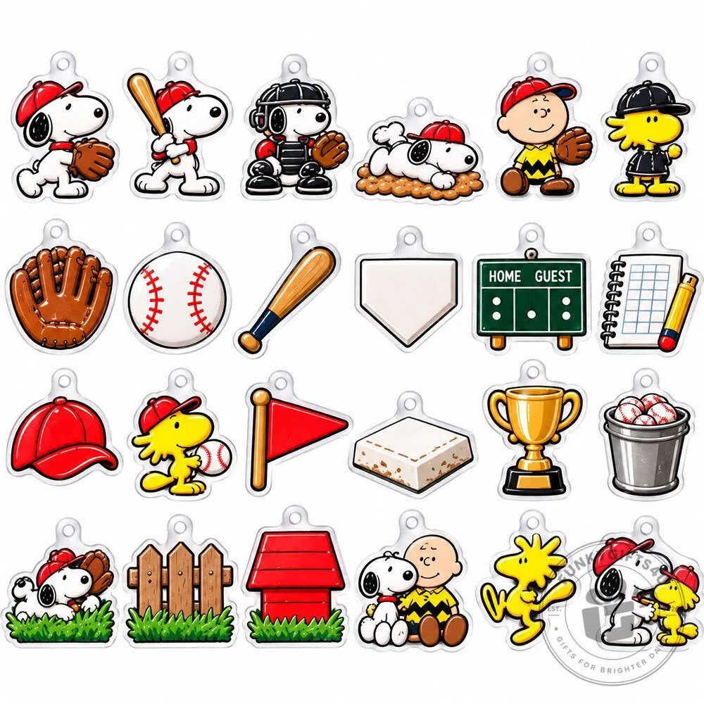 Snoopy Baseball Fun Acrylic Advent Calendar | Collectibles 7 Snoopy Baseball Fun Acrylic Advent Calendar | Collectibles