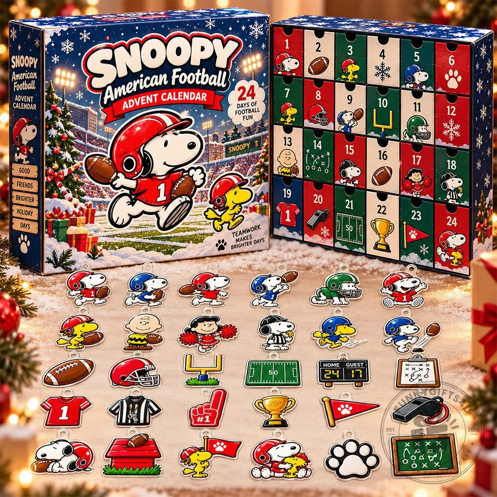 Snoopy American Football Fun Acrylic Advent Calendar | Collectibles