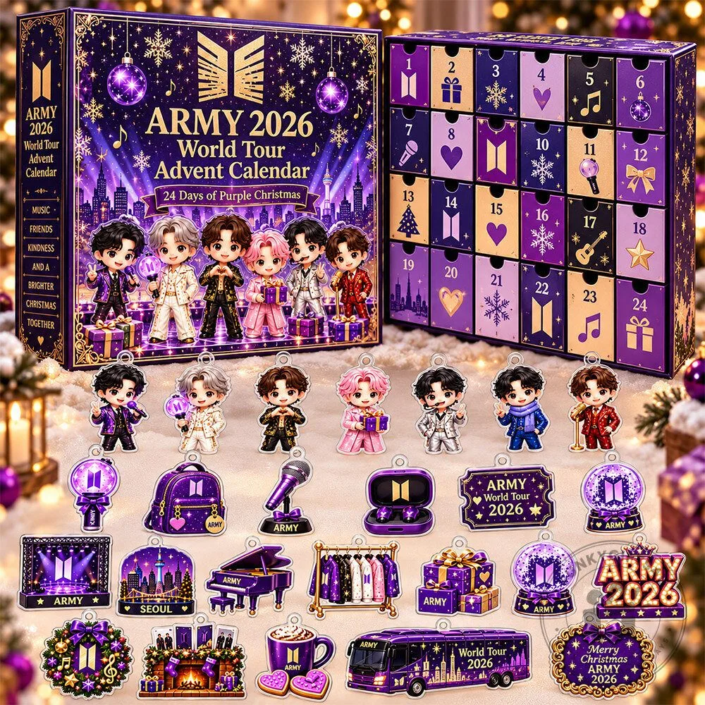 ARMY 2026 World Tour Purple Christmas Advent Calendar | Collectibles