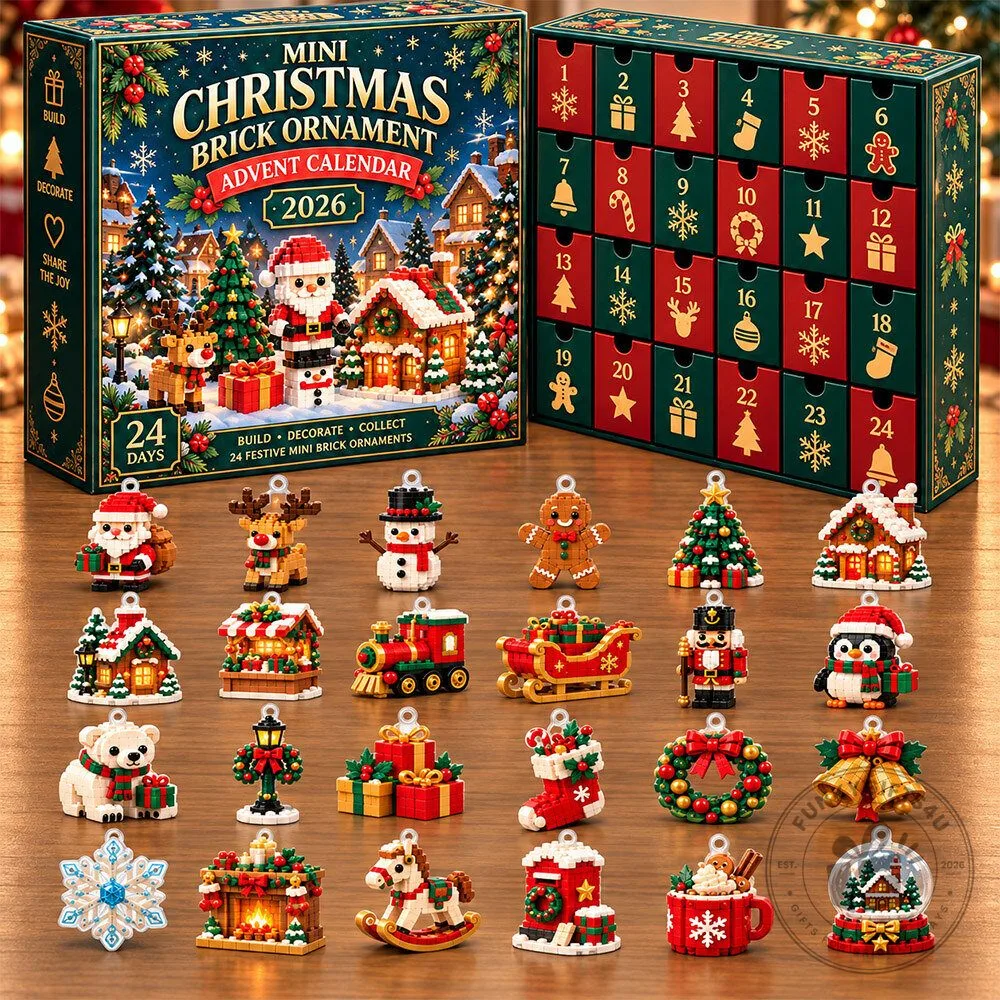 Mini Christmas Brick Ornament Advent Calendar 2026 | Collectibles