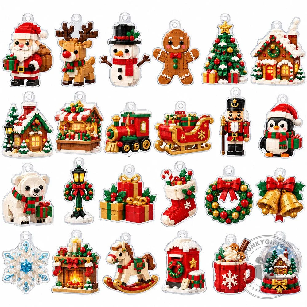 Mini Christmas Brick Ornament Advent Calendar 2026 Collectibles 2026 Mini Brick Christmas Collectible Ornament Advent Calendar – image 2 of 2