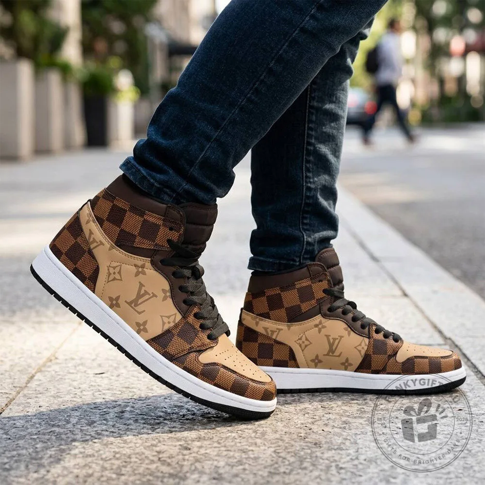 Louis Vuitton Damier Monogram Luxury High Top Sneakers | Footwear 9 Louis Vuitton Damier Monogram Luxury High Top Sneakers | Footwear