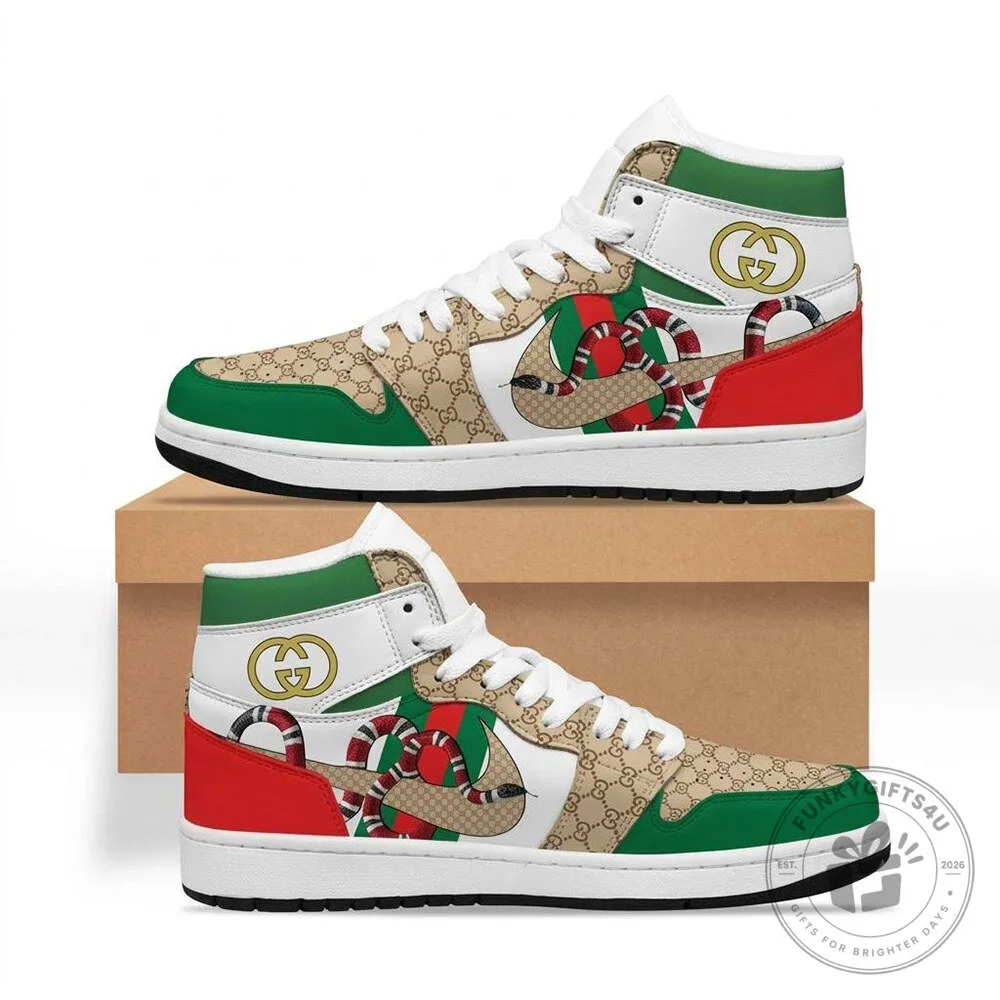 Gucci GG Snake Web Christmas Holiday High Top Sneakers | Footwear 8 Gucci GG Snake Web Christmas Holiday High Top Sneakers | Footwear