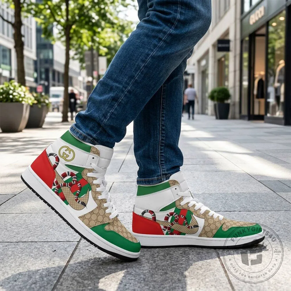 Gucci GG Snake Web Christmas Holiday High Top Sneakers | Footwear 9 Gucci GG Snake Web Christmas Holiday High Top Sneakers | Footwear