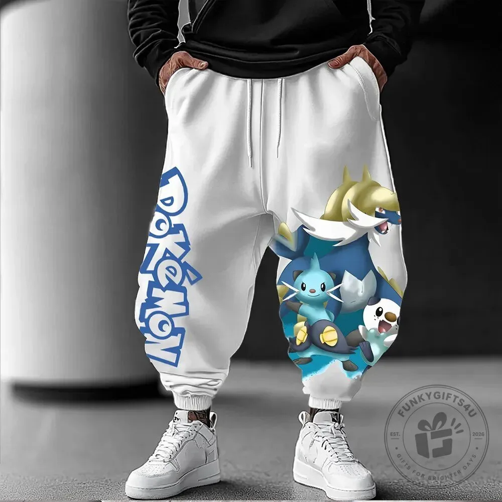Pokemon Samurott Oshawott Dewott Anime Streetwear Jogger Pants