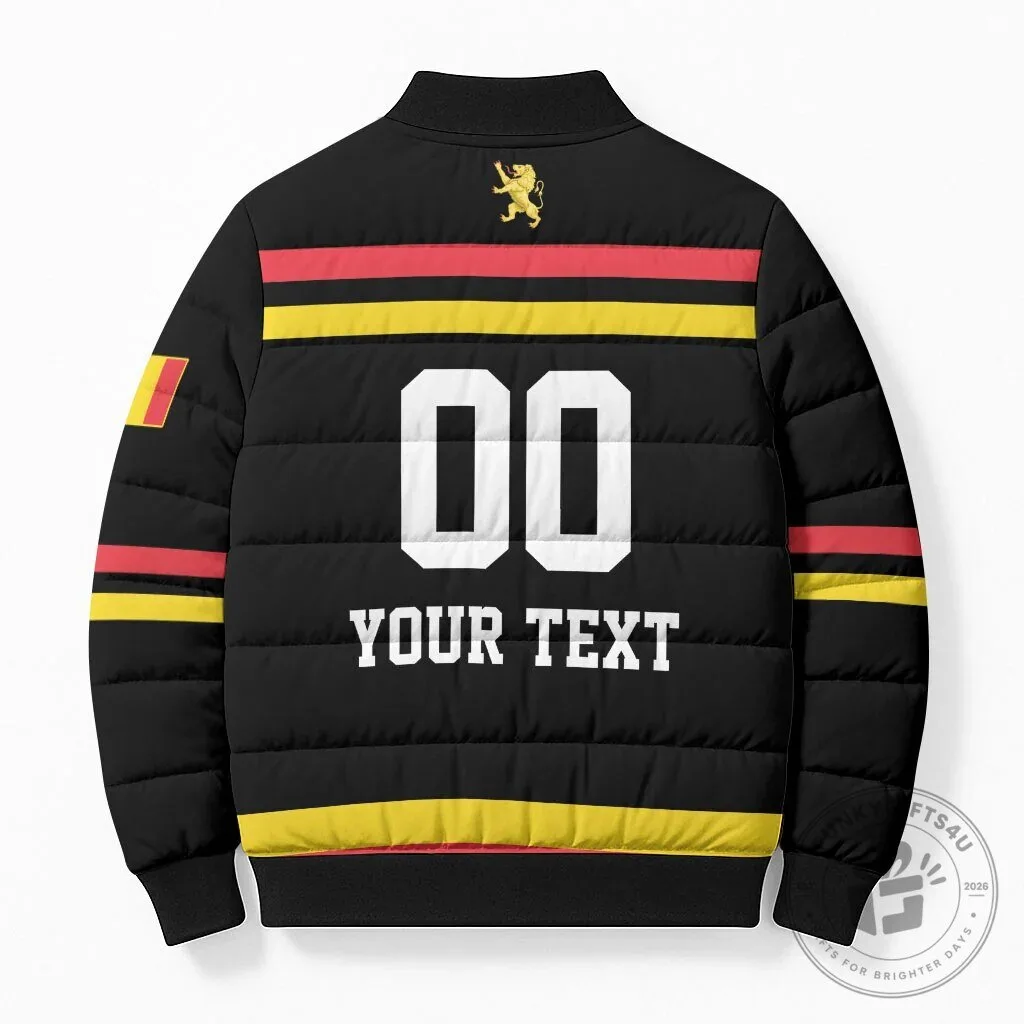 Belgium National Football Team Lion Crest Bomber Jacket 10 Belgium National Football Team Lion Crest Bomber Jacket
