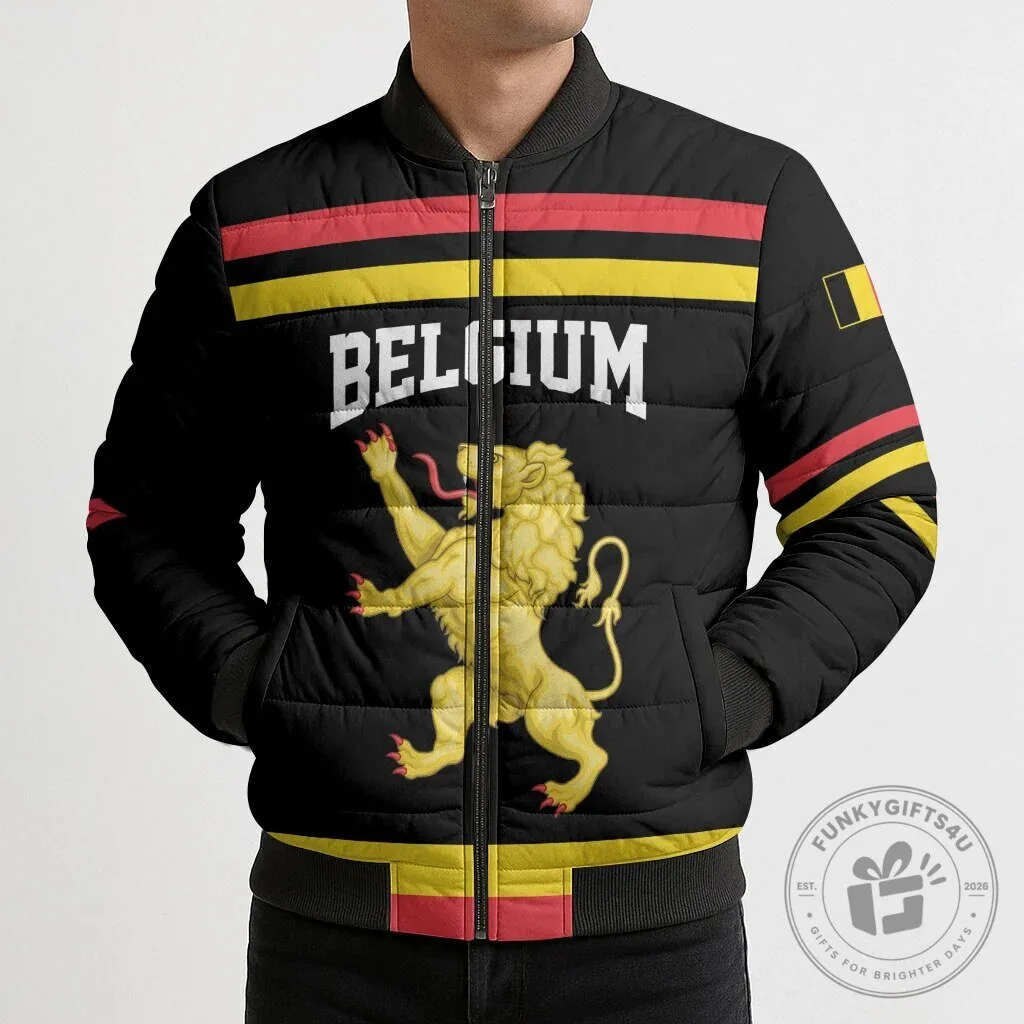Belgium National Football Team Lion Crest Bomber Jacket 13 Belgium National Football Team Lion Crest Bomber Jacket