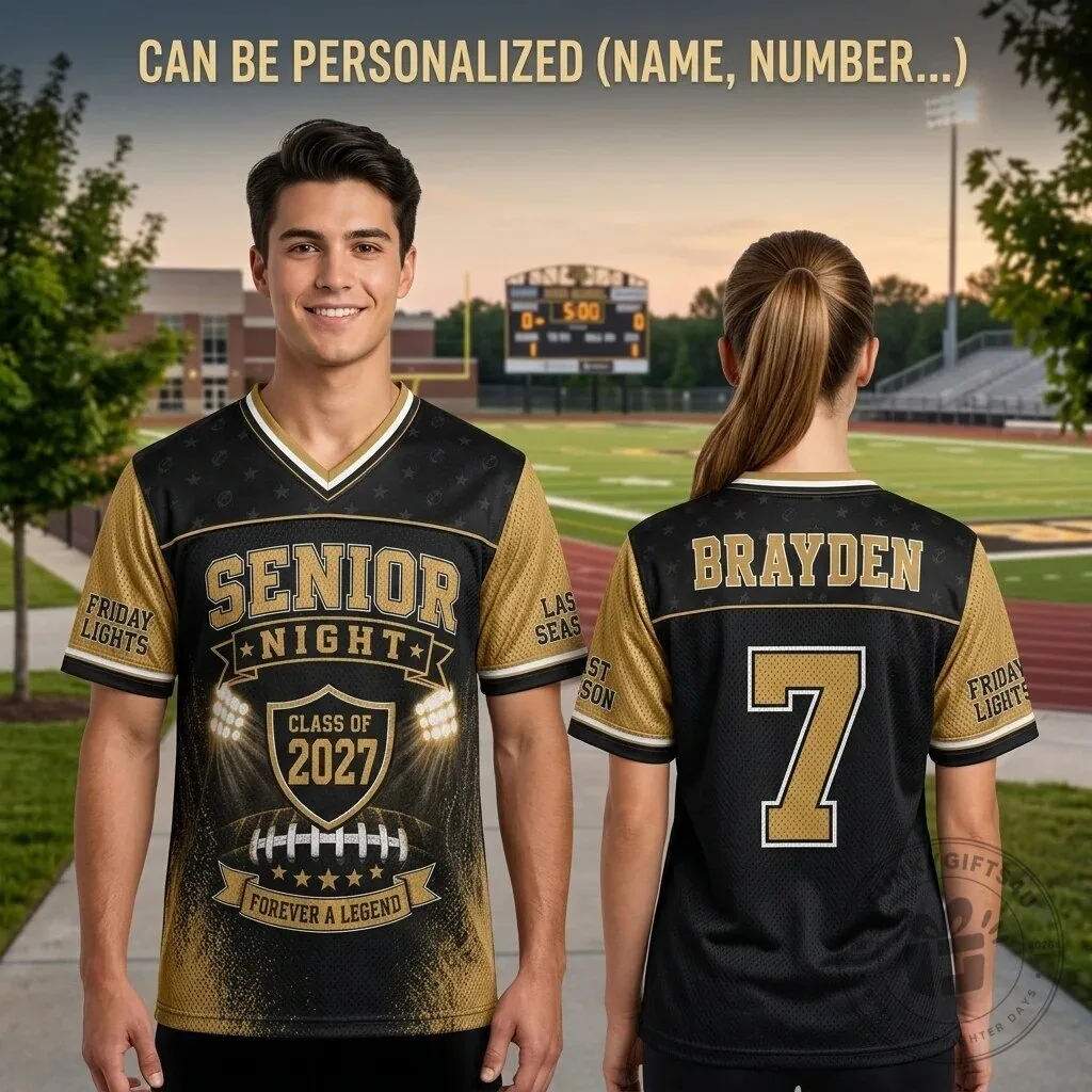 Personalized Senior Night Class of 2027 Football Jersey