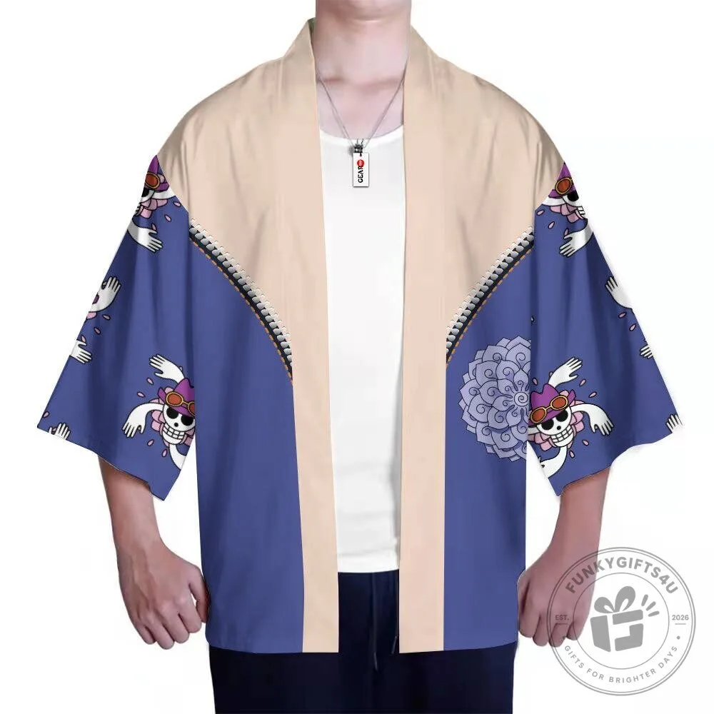 One Piece Nico Robin Anime Kimono Cardigan Jacket 11 One Piece Nico Robin Anime Kimono Cardigan Jacket