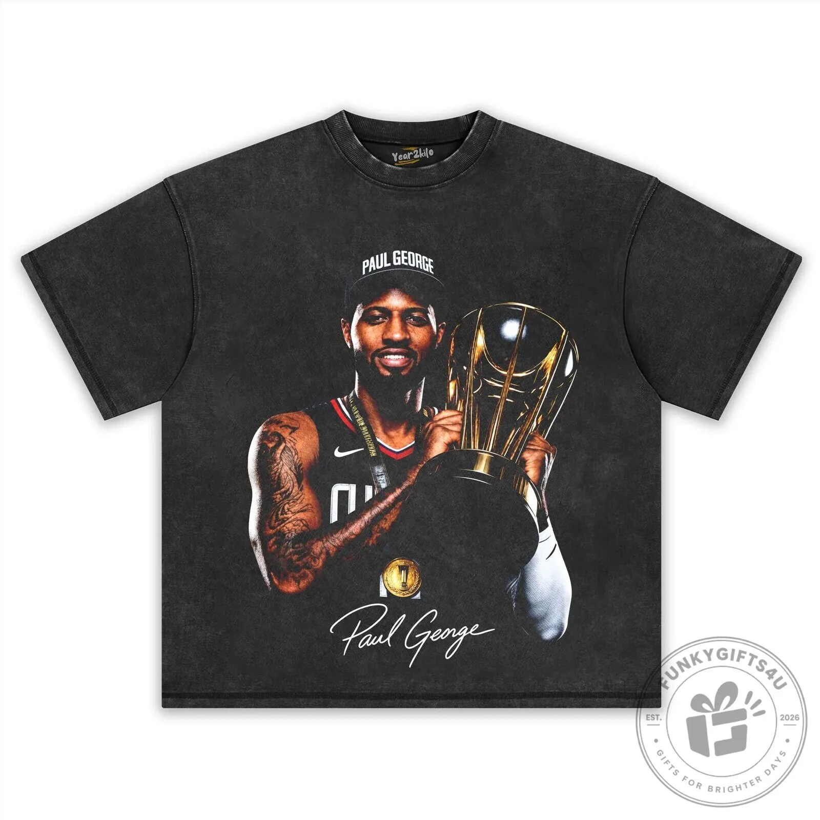 Paul George NBA All-Star MVP Basketball Player Graphic T-Shirt 12 Paul George NBA All-Star MVP Basketball Player Graphic T-Shirt