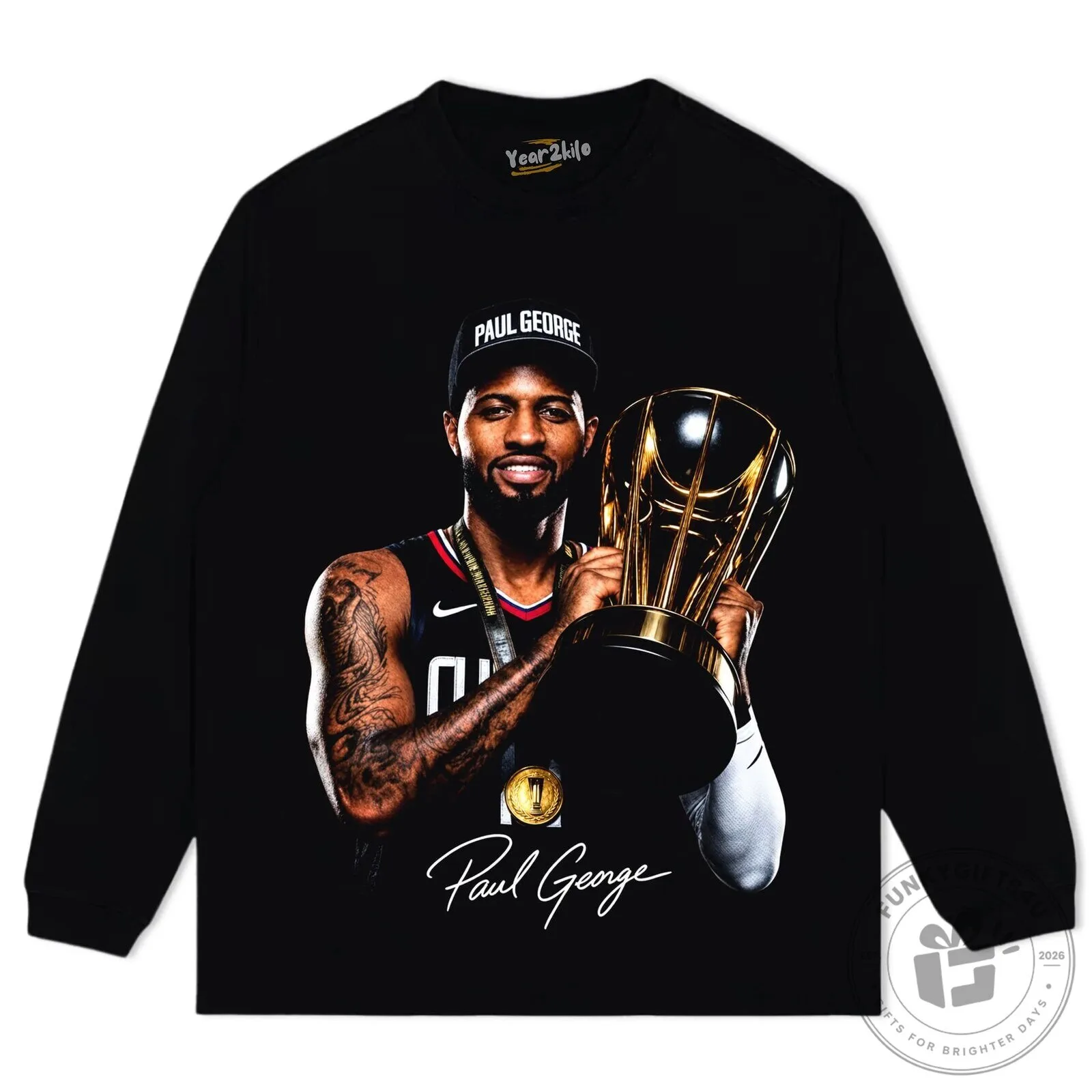 Paul George NBA All-Star MVP Basketball Player Graphic T-Shirt 15 Paul George NBA All-Star MVP Basketball Player Graphic T-Shirt