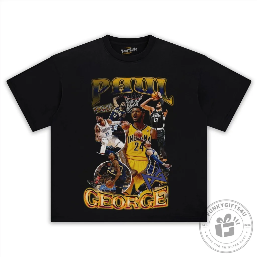 Paul George Basketball Legend Vintage Style Graphic T-Shirt Paul George Basketball Legend Vintage Style Graphic T-Shirt