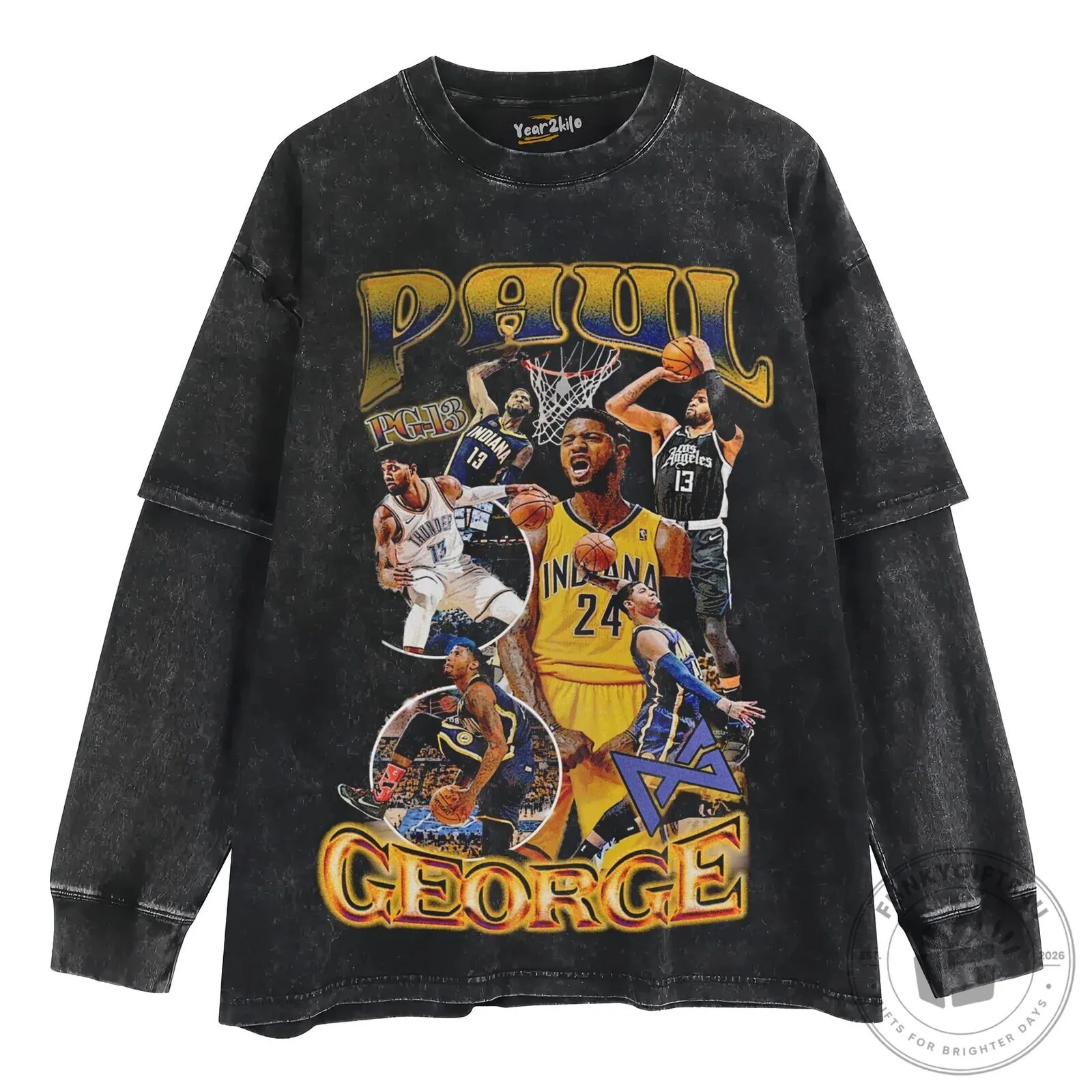 Paul George Basketball Legend Vintage Style Graphic T-Shirt 14 Paul George Basketball Legend Vintage Style Graphic T-Shirt
