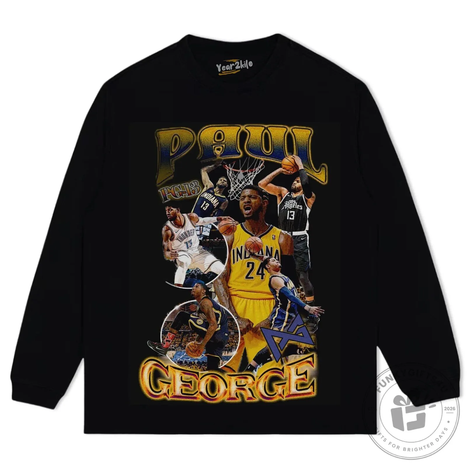 Paul George Basketball Legend Vintage Style Graphic T-Shirt 15 Paul George Basketball Legend Vintage Style Graphic T-Shirt
