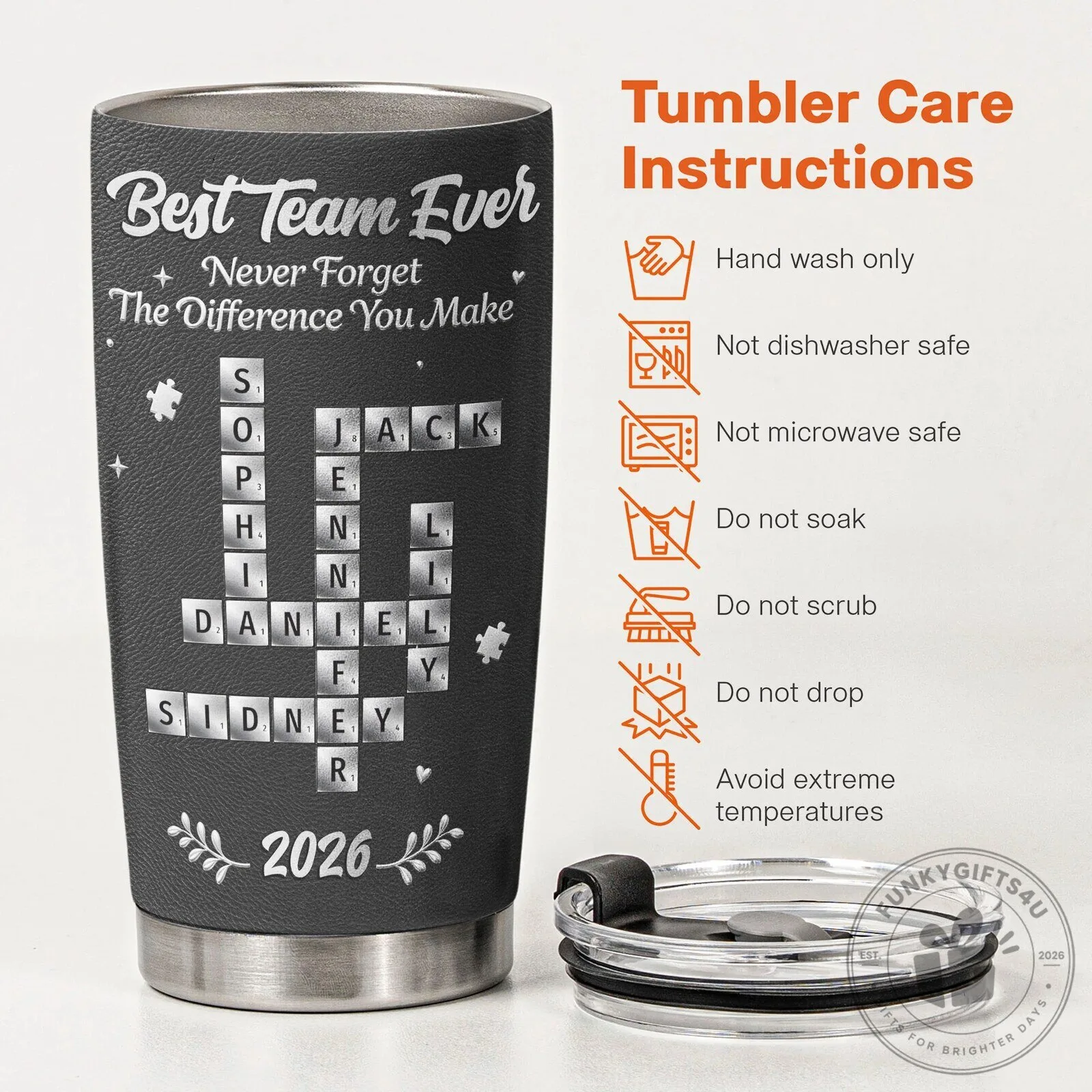 Best Team Ever Never Forget The Difference You Make Personalized Tumbler 12 Best Team Ever Never Forget The Difference You Make Personalized Tumbler