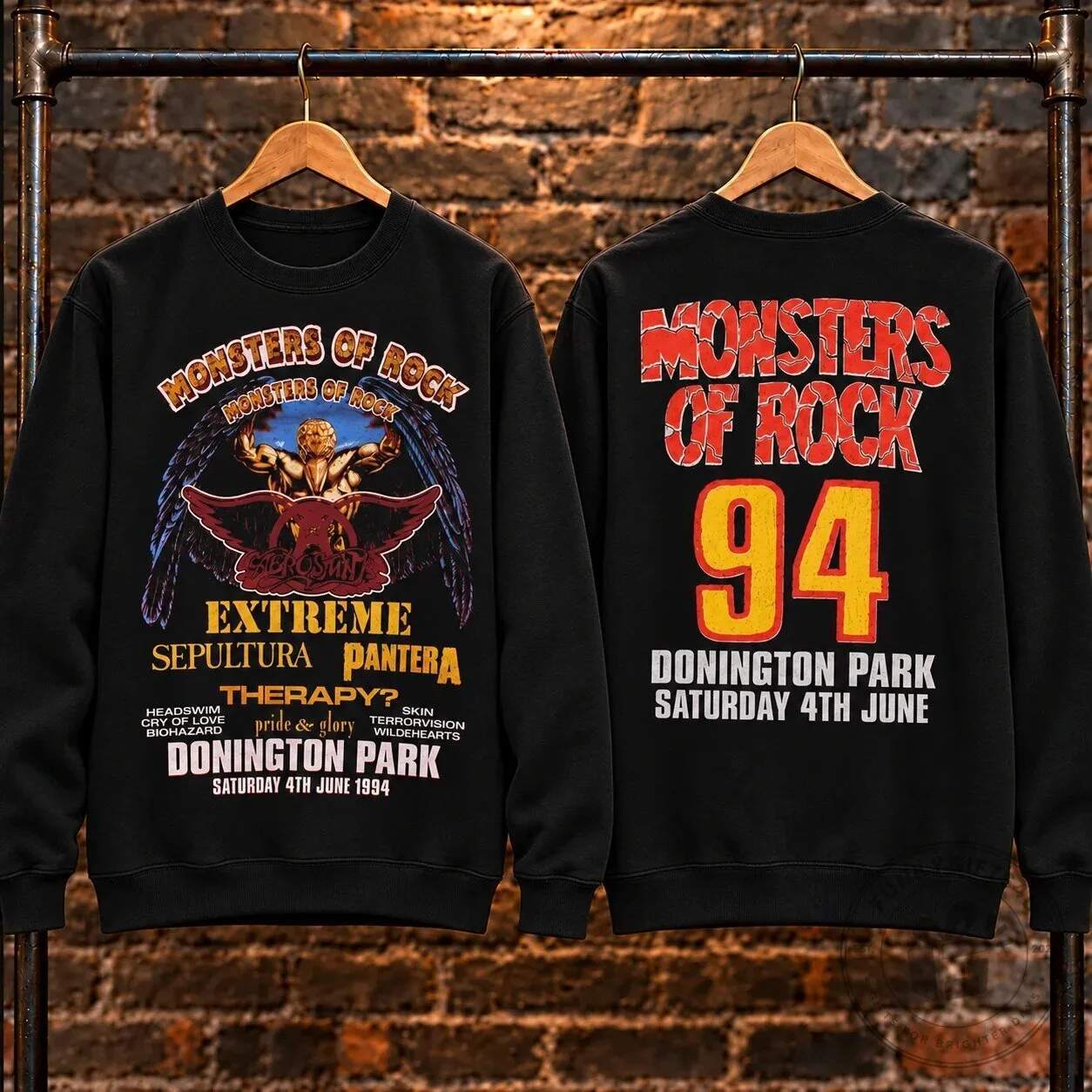 Monsters of Rock Donington Park 1992 Concert Sweatshirt 21 Monsters of Rock Donington Park 1992 Concert Sweatshirt