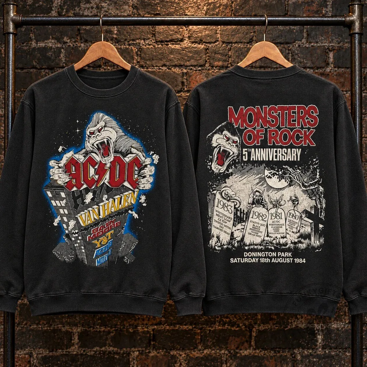 Monsters of Rock Donington Park 1992 Concert Sweatshirt 22 Monsters of Rock Donington Park 1992 Concert Sweatshirt