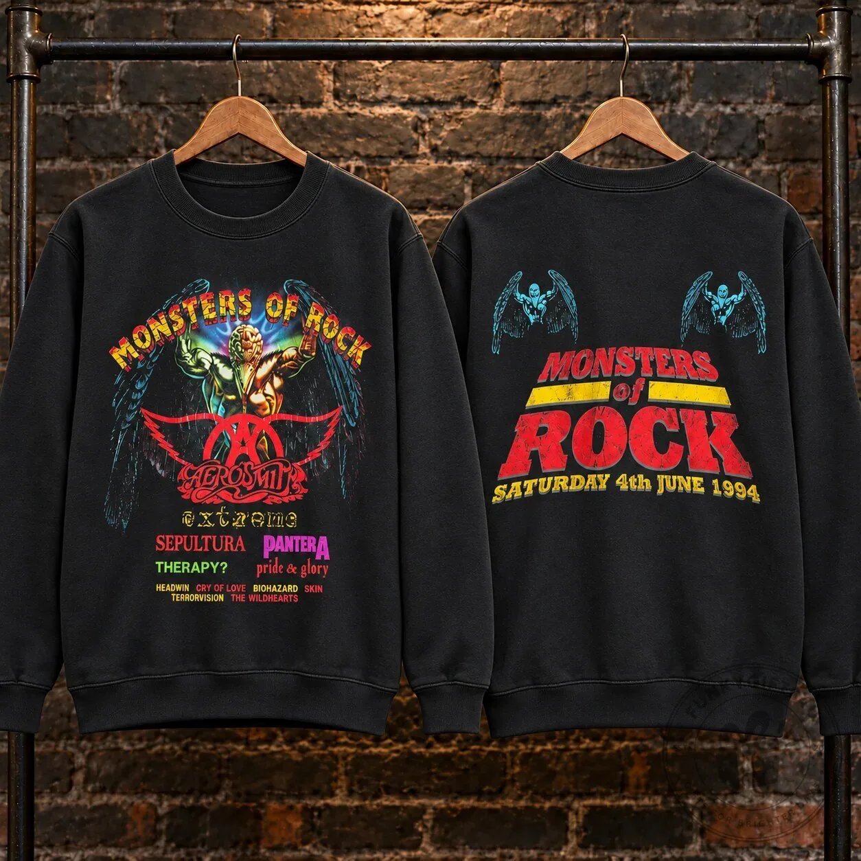 Monsters of Rock Donington Park 1992 Concert Sweatshirt 24 Monsters of Rock Donington Park 1992 Concert Sweatshirt