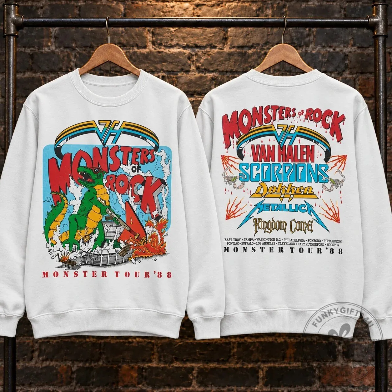 Monsters of Rock Donington Park 1992 Concert Sweatshirt 26 Monsters of Rock Donington Park 1992 Concert Sweatshirt