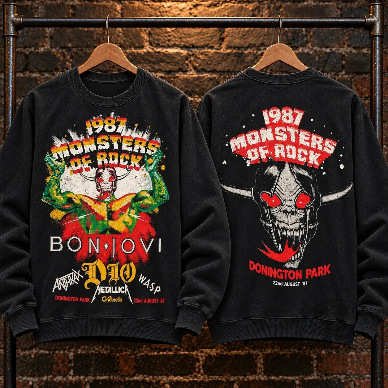 Monsters of Rock Donington Park 1992 Concert Sweatshirt 27 Monsters of Rock Donington Park 1992 Concert Sweatshirt