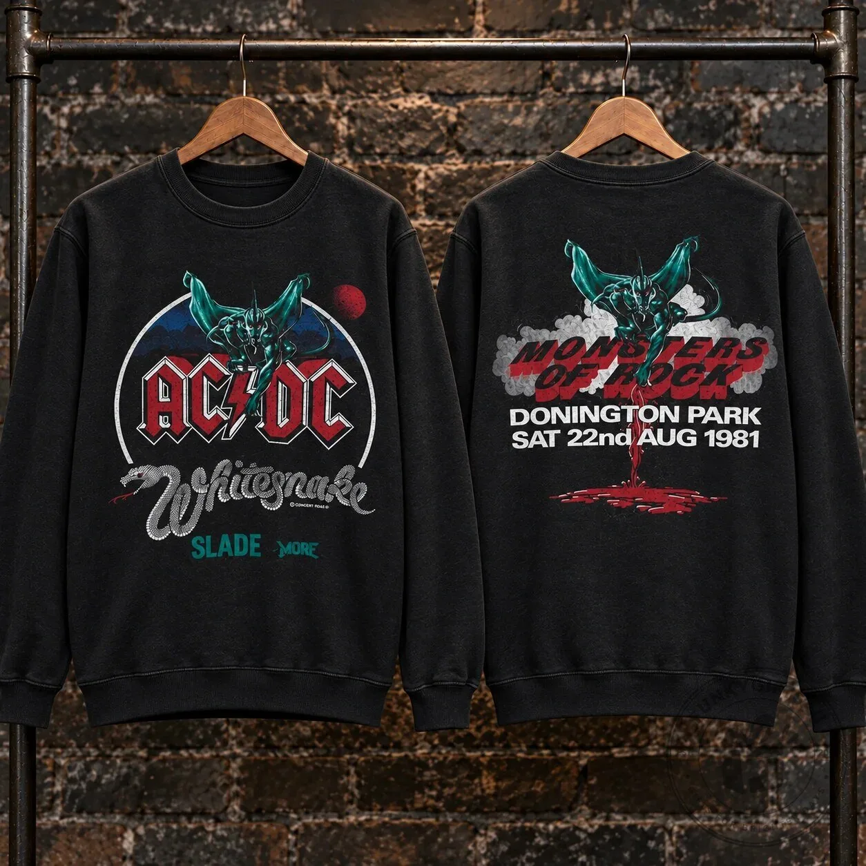 Monsters of Rock Donington Park 1992 Concert Sweatshirt 29 Monsters of Rock Donington Park 1992 Concert Sweatshirt