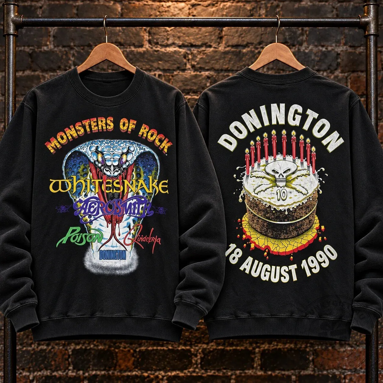 Monsters of Rock Donington Park 1992 Concert Sweatshirt 33 Monsters of Rock Donington Park 1992 Concert Sweatshirt