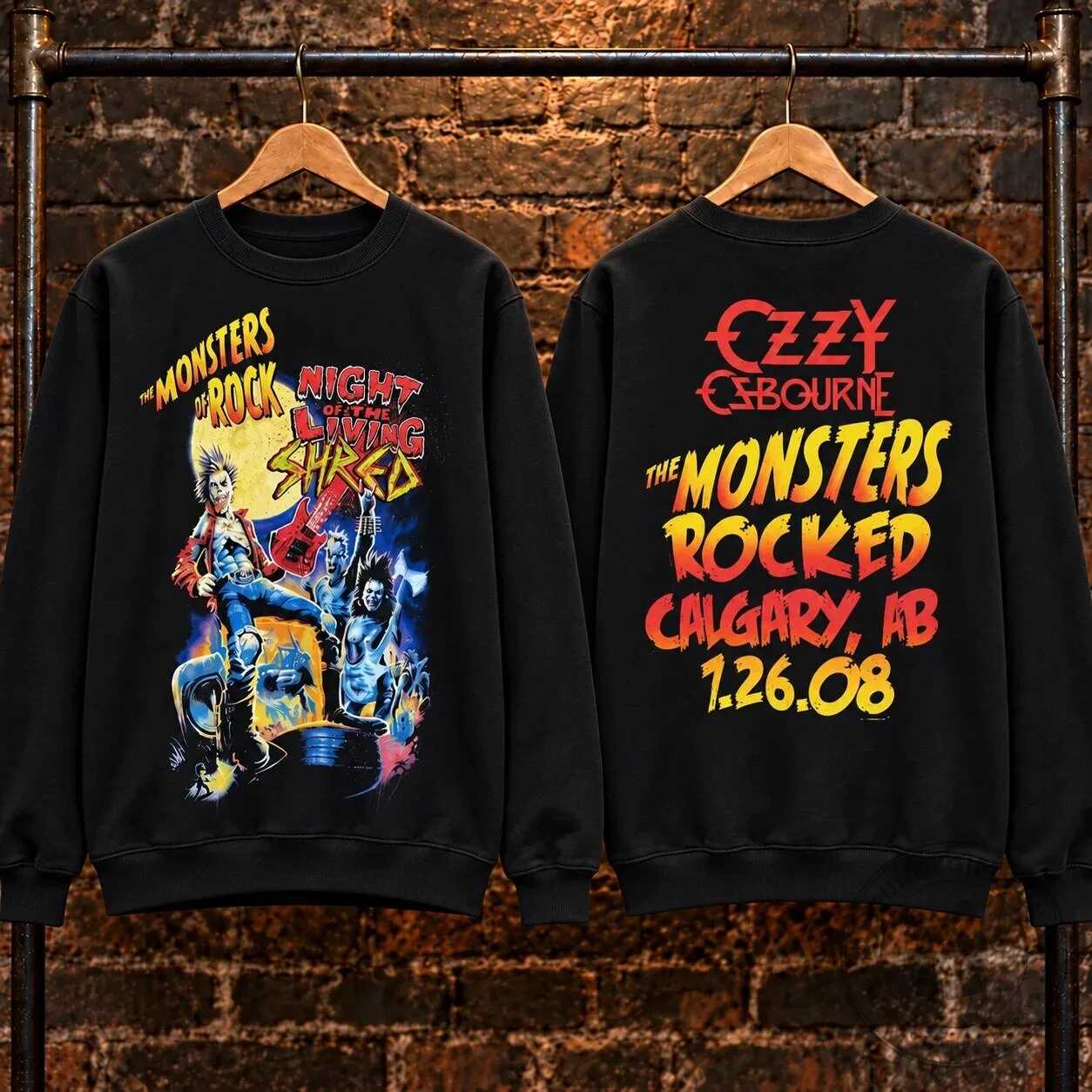 Monsters of Rock Donington Park 1992 Concert Sweatshirt 37 Monsters of Rock Donington Park 1992 Concert Sweatshirt